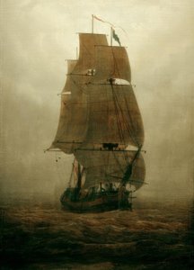 Sailing Ship in the Fog